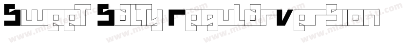 Sweet Salty RegularVersion 1000字体转换